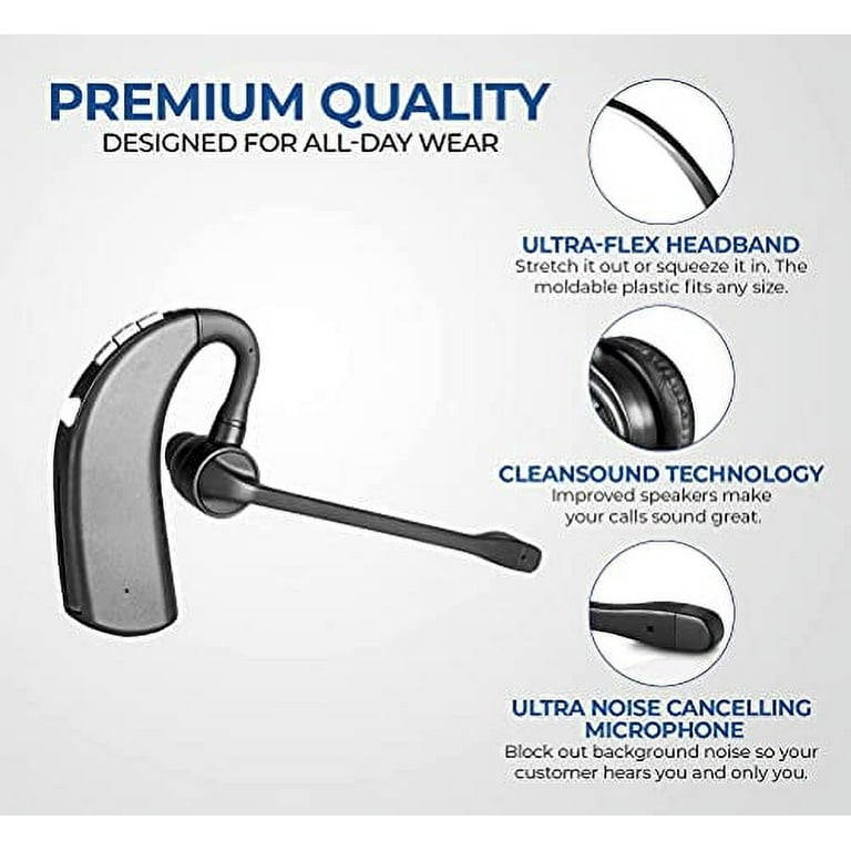 Leitner LH280 Comfortable On the Ear Wireless Office Headset with