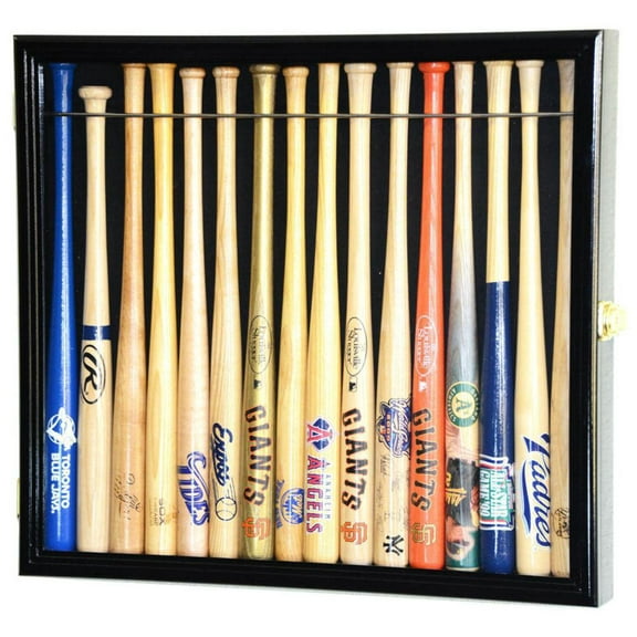 Small Mini 18" Bat Baseball Display Case Cabinet