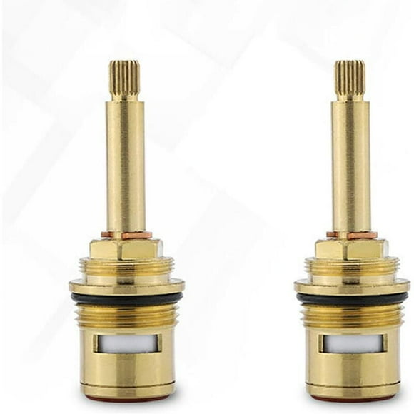 Ceramic Brass Replacement Faucet Cartridges (Red+Blue)