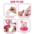 thumbnail image 4 of WIRESTER Set of 9 Pink Glitter Baby Girl Honeycomb Centerpieces – Table Top Party Decorations & Favors, 4 of 6
