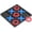 black/blue/red, variant on KEINXS Tic Tac Toe Game Board Classic Board Game for Giant Connect 4 game Indoor Family Toys Set for Children/ Adults Coffee Table Home Decor 5.9” X 5.9”