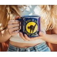 thumbnail image 2 of Taza Camper de cerámica plateada con diseño de búfalo Disney Hocus Pocus Binx, 2 of 6