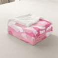 thumbnail image 4 of Erosebridal Girly Pink Camo Throw Blanket for Couch, Kawaii Tie Dye Plush Blanket, Army Camouflage Decor, 60x80, 4 of 7