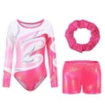 thumbnail image 1 of Leotards for Girls Gymnastics Embroidery Glitter Tumbling Shorts Bottoms 5-12Y, 1 of 1