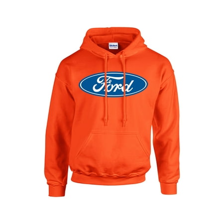 Rugby Vintage Hoody Sweatshirt - Ford Oval Hooded Sweatshirt Hoody