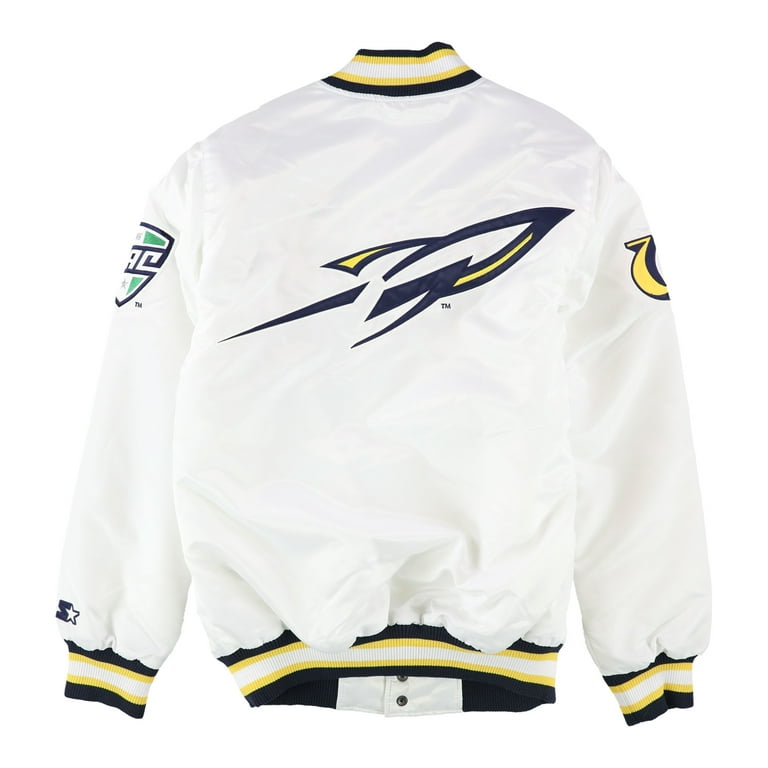 STARTER Mens Toledo Rockets Varsity Jacket, White, X-Large