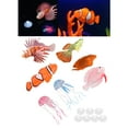 thumbnail image 3 of Simulacia de Peces Decoraciones de Peces de León, Acuario Natural No Tóxico Ajustable Juego de Pescado Artificial de Con Taza de Succión para Agua Salada para Agua Dulce, 3 of 7