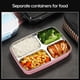 thumbnail image 2 of leyfeng Caja de almuerzo con aislamiento de cáscara de trigo de acero inoxidable 304, juego de caja de almuerzo para estudiantes, plato de cena para adultos, 2 of 8