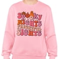thumbnail image 2 of Spooky Nights Frightful Sights Sweatshirt Unisex X-Large Pink, 2 of 5