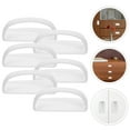 thumbnail image 5 of Yardwe 6Pcs White Adhesive Cabinet Handles Easy Install Drawer Window Door Pulls, 5 of 10