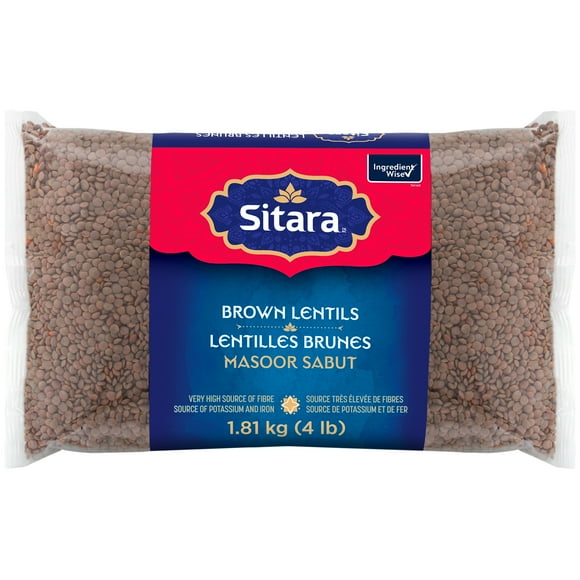 Sitara Brown Lentils, 1.81 kg (4 lb)