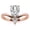 Pink, variant on Best V Shaped Ring in Modern Style with White Gold Plated for Sister