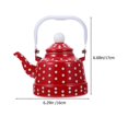 thumbnail image 2 of Vintage Enamel Tea Kettle Water Boiling Kettle Household Teapot Tea Kettle with Handle, 2 of 3