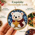 thumbnail image 4 of WEIOUKC 6PCS Wooden Christmas Ornaments Diamond Painting Kits for Adults, Christmas Diamond Art Hanging Pendant DIY Single-Side Craft Kit, for Tree & Wall Decor, 4 of 7