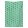 thumbnail image 3 of Ambesonne Umbrella Tablecloth Rectangular Table Cover, Wet Weather in Green, 60"x90", Pale Green Sea Green, 3 of 4