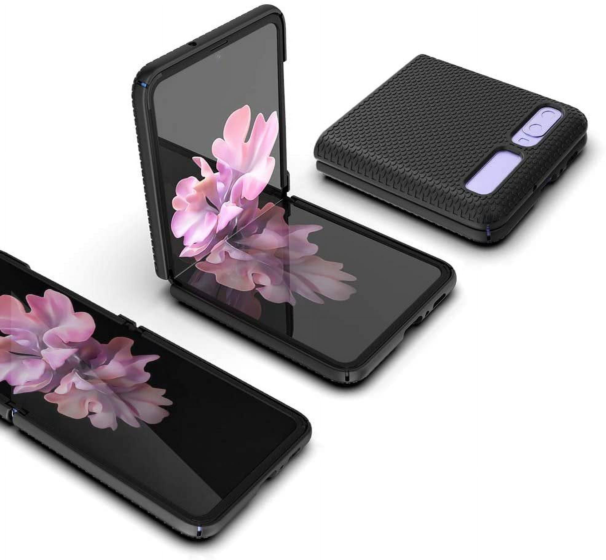 Galaxy Z Flip Case with Clip, BELTRON Snap-On Protective Cover with Rotating Belt Holster Combo and Built in Kickstand for Samsung Galaxy Z Flip Phone SM-F700