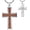 01-Wooden Cross, variant on Wooden Cross Necklace for Men, 925 Sterling Silver Wood Cross Pendant Necklaces, Religious Protection Christian Jewelry Gifts for Men Women