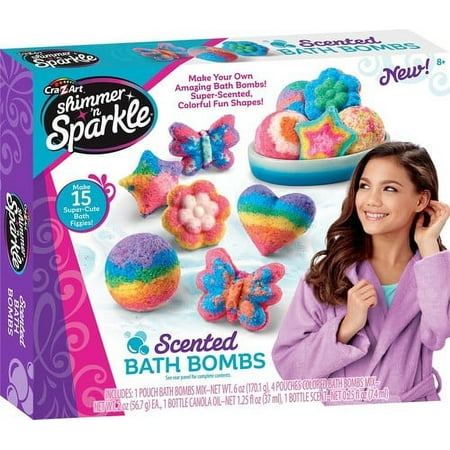 Cra-Z-Art Shimmer N Sparkle DIY Scented Bath Bomb Activity Set, Ages 8+