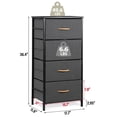 thumbnail image 3 of Favory Dresser for Bedroom with Drawers Fabric Storage Tower Tall Chest Organizer Unit for Living Room Nursery Entryway Closets, Heavy Duty Steel Frame,4 Drawers, 3 of 12