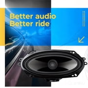Dual Cone Car Speaker,6x9 Door speakers,Full Range,65W Max, 4 Ohm,Wide Frequency Response,Enhanced Bass,Polypropylene Cone,Rubber Surro Dual Cone Replacement Auto Speaker
