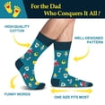 thumbnail image 2 of Funny Father Day Socks for Dad Father Grandpa Brother Men –Novelty Fathers Husband Birthday Gifts–Novelty Fun Crazy Silly Men Sock Christmas Stocking Stuffers, 2 of 7