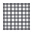 thumbnail image 5 of ZNDUO Square Waterproof Table Cloth, Washable Wrinkle Resistant Gray Gingham Print Pattern Polyester Table Cover, 54"x54", 5 of 8