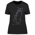 thumbnail image 1 of Enigmatic Russian Blue Cat T-Shirt Women -Image by Shutterstock, Female Large, 1 of 2