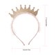 thumbnail image 3 of KAKOWELY 2 coronas para niñas, tiaras para fiestas de cumpleaños, coronas de perlas, accesorios para el cabello, diademas., 3 of 4
