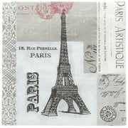 Angle View: Paperproducts Design 5x5 Paris Cocktail/Beverage Paper Napkins - 6903