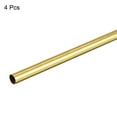 thumbnail image 4 of Uxcell 6.5mm OD 0.2mm Wall Thickness 300mm Length Brass Round Tube 4 Pack, 4 of 5