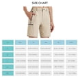 thumbnail image 3 of Pantalones Cortos Deportivos Pantalones Cortos De Senderismo Para Mujer Deportes Al Aire Libre Pantalones Cortos 4 Bolsillos Verano Senderismo Secado Rápido Impermeable Viajes Cergrey Caqui L, 3 of 5