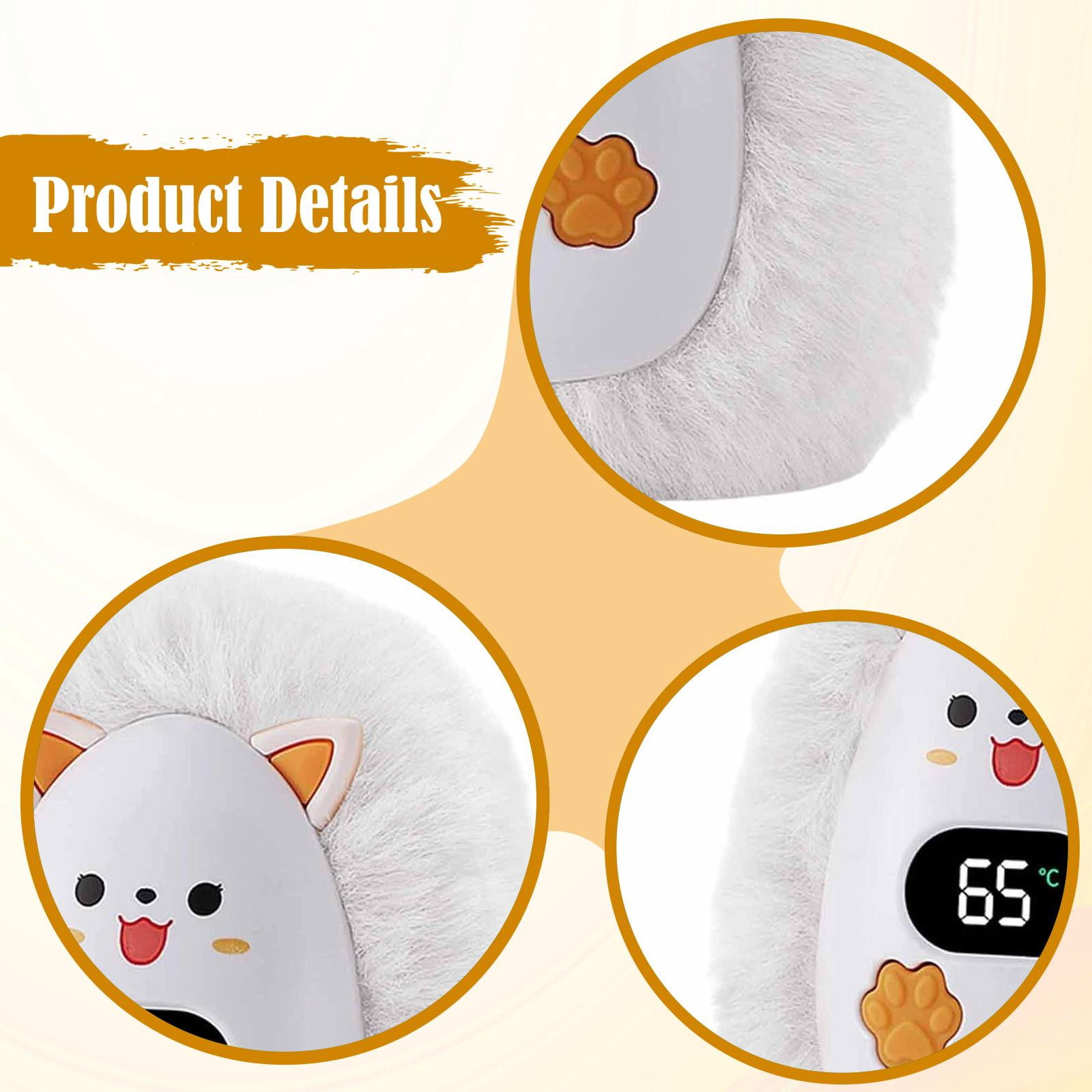 harayaa Electric Hand Warmer Hand Warming Handwarmer USB Rechargeable for Camping Winter White