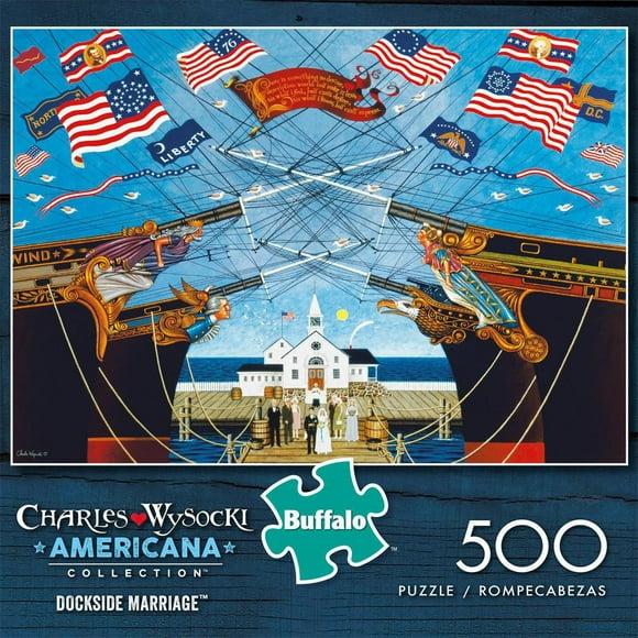 Buffalo Games - Americana Collection - Dockside Marriage - 500 Piece Jigsaw Puzzle