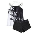 thumbnail image 2 of Fanxing Summer Savings Womens Tankini Bathing Suits Two Piece Modest Flowy Beach Swimwear Sets Tummy Control Swimsuits with Boyshorts S-5XL, 2 of 4