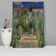 thumbnail image 2 of wall26 - The Artist's Garden at Vetheuil by Claude Monet - Impressionist Modern Art - Canvas Art Home Art - 32x48 inches, 2 of 4
