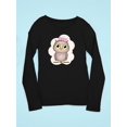 thumbnail image 3 of Owl With A Bow Long Sleeve Toddler -Image by Shutterstock,  3 Toddler, 3 of 4