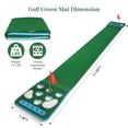 thumbnail image 5 of Putting Mat Game, Golf Pong Game Putting Green, Detachable Golf Pong Putting Game Mat - Includes 8 pcs Golf Balls, 2pcs Golf Cups & Flags, 1 pcs Black Storage Bag, Best Game with Family or Friends, 5 of 7