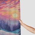 thumbnail image 3 of Orinice Wolfs Snow Sunset Bathroom Decor Set - Colorful Luxurious Graphic Print Polyester Fabric Shower Curtain Set with Hooks 60x72, 3 of 7