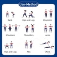 thumbnail image 5 of kibhous Resistance Bands Set with Handles for Stretching, Gym, Muscle Training, and Home Workouts, 5 of 6