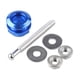 thumbnail image 5 of Kit de cierre de capó universal de 21 mm con pulsador, piezas de repuesto de aleación de aluminio, perfil bajo Azul, 5 of 9
