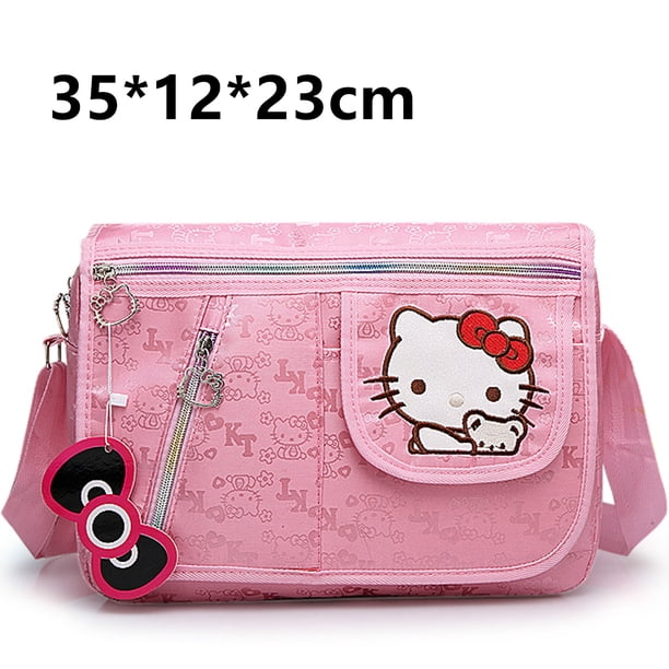 Bolsos de Hello Kitty para niños y niñas, bandoleras de princesa de dibujos animados, a la modaHello Kitty D Fivean unisex