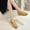 Yellow, variant on Xysaqa Walking Shoes Women, Running Shoes for Women Women's Flying Woven Color Mesh Shallow Mouth Casual Flat Shoes Womens Dress Shoes on Clearance