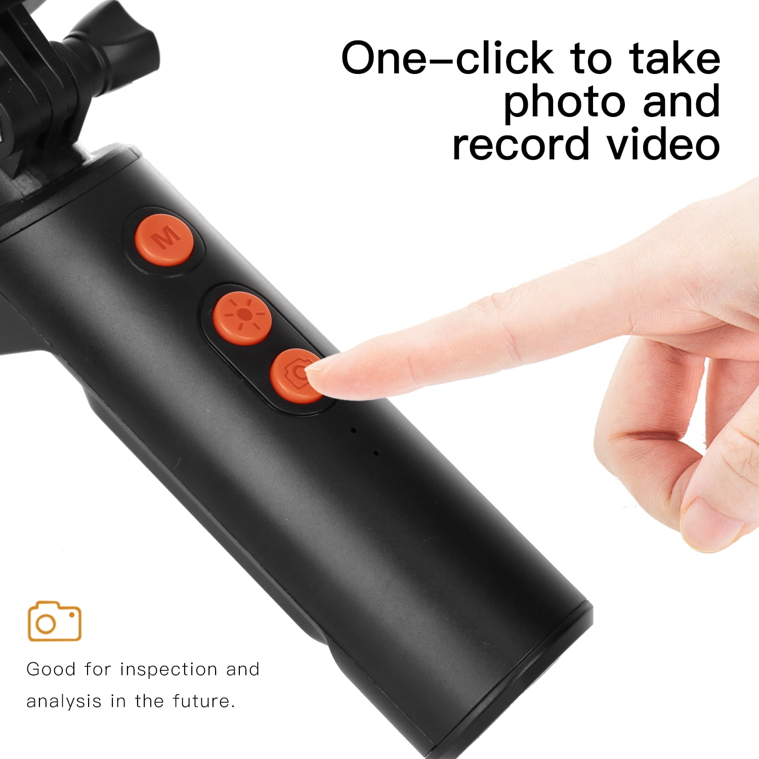 1920P HD Dual-Camera Endoscope with 9 Adjustable LEDs, IP68 Waterproof Lens, 2600mAh Battery, and Wide Compatibility for iOS & Android-16.5FT