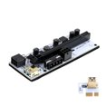 thumbnail image 4 of Moyic Adaptador PCI-E 1X a 16X, convertidor PCI-Express, puerto de alimentación de 6 pines y 4 pines, dispositivo de minería, accesorios de Cables de computadora Negro, 4 of 6