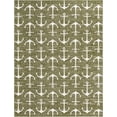thumbnail image 3 of Unique Loom Outdoor Coastal Collection Area Rug - Ahoy (10' x 13' Rectangle Green/Ivory), 3 of 7