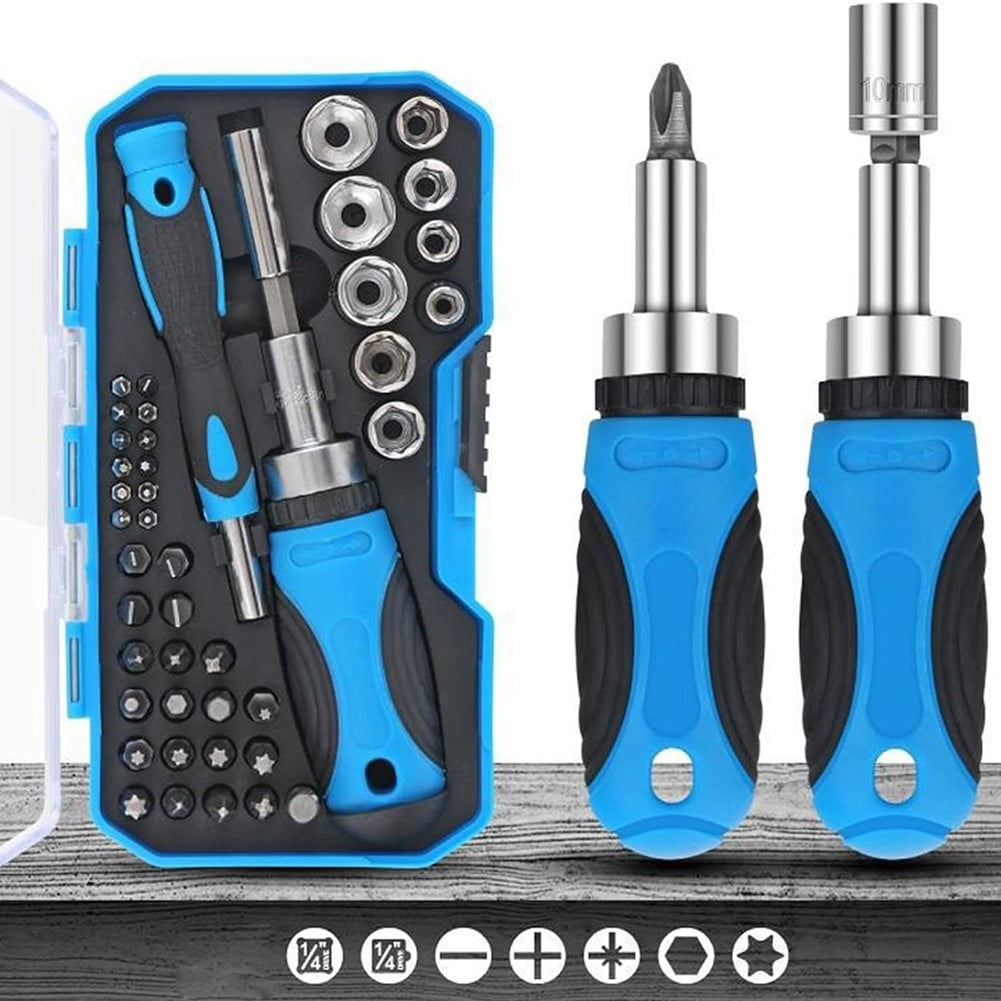 yaaqii 34-in-1 Magnetic Ratchet Screwdriver Set: Versatile Tools for Every Repair!
