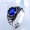 Sapphire, variant on Mens Vintage Stainless Steel Ring With Sapphires Inlay Carved Bands Classic Everydays Wearable Fashion Jewelry