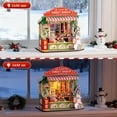 thumbnail image 3 of ROBOTIME Christmas Candy Stall Dollhouse Kit,DIY Miniature House Building Sets,3D Wooden Puzzles Tiny Home Craft Kits,Gifts for Kids Teens Adults, 3 of 7