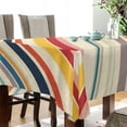 thumbnail image 4 of Yayeee Tablecloths for Rectangular Tables 54 x 54 inch Party Table Cover, Striped Pattern, 4 of 6