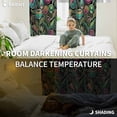 thumbnail image 3 of Boho Tulip Flower Blackout Curtains for Bedroom, Spring Watercolor Abstract Floral Plant Thermal Insulated Kitchen Drapes with Grommets, Light Blocking Window Treatment, 2 Panels 42" x 63", 3 of 7